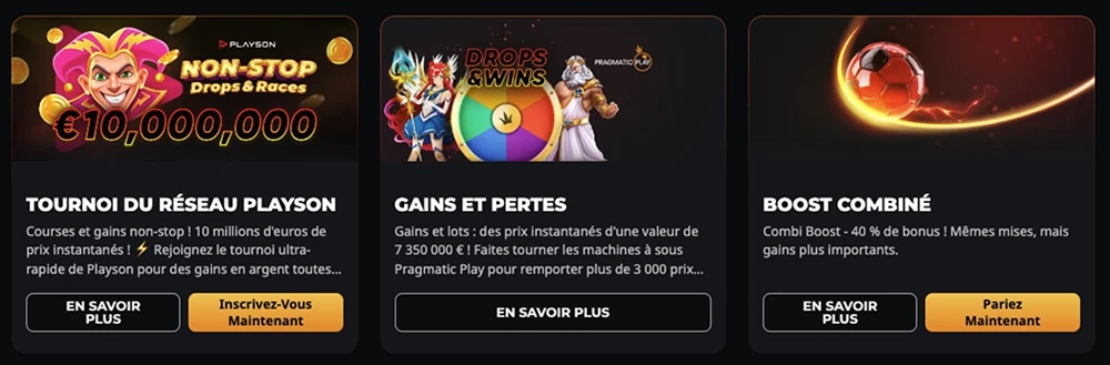bonus dans instant casino