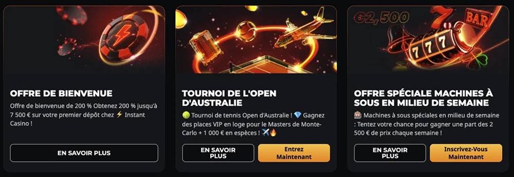 bonus dans instant casino